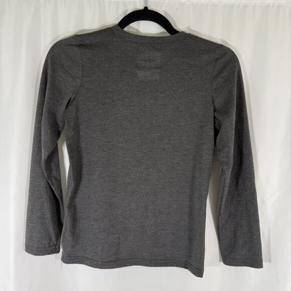 Tommy Bahama Shirt Boys 8 Grey Astronaut Dinosaur Graphic Print Long Sleeve - Picture 7 of 9